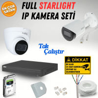 Dahua 4MP Ultra HD 4 - 8 - 16 Kameralı Starlight IP Set Seçenekli Hazır Kamera Seti Kendi Setini Oluştur