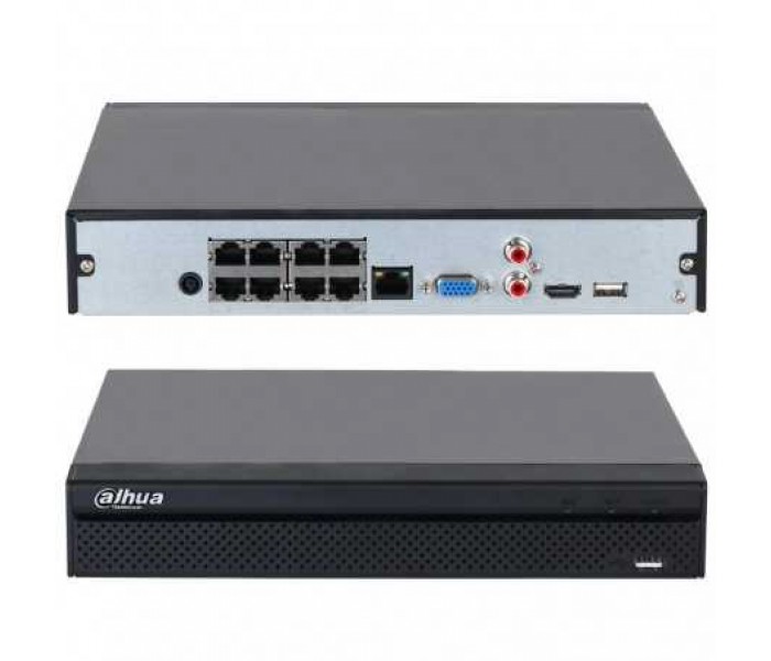 Dahua NVR2108HS-8P-4KS3 H265+ 8 Kanal 8 Poeli 4K 1x20TB Ultra HD Poe Nvr Kayıt Cihazı