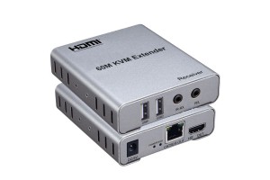 HDMI EXTENDER  60 Metre HDMI USB Alıcı ve Verici Uzatıcı KVM Aktarıcı