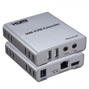 HDMI EXTENDER  60 Metre HDMI USB Alıcı ve Verici Uzatıcı KVM Aktarıcı