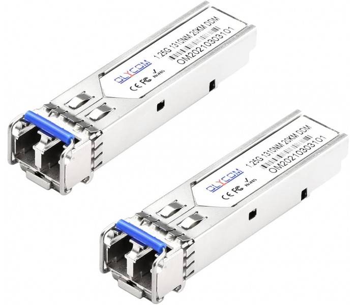 SFP Gigabit Single Mode Dual Fiber 20KM LC 20Km Alıcı-Verici Modülü