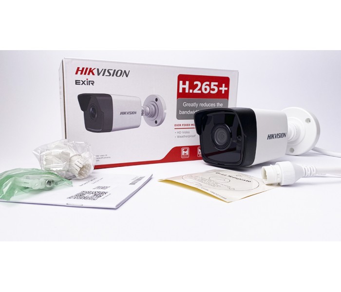 Hikvision Haikon DS-2CD1043G0-IUF 4MP Dahili Sesli H265+ PoE IP IR Bullet Kamera