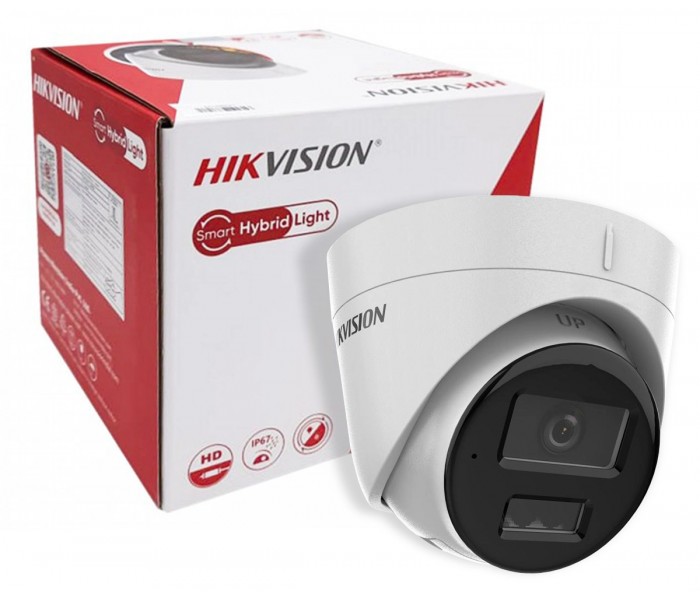 Hikvision DS-2CD1343G2-LIUF Gece Renkli Sesli 4MP H265+ 2.8mm Lens Colorvu Hibrit Poeli IP Dome Kamera