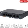 Dahua CS4006-4ET-60 4 Port Poe Cloud Yönetilebilir Poe Switch 60 Watt