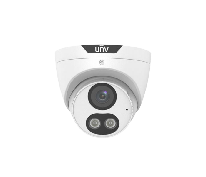 Unv IPC3614LE-ADF28-KC-WL 4MP Renkli Sesli Hoparlörlü Colorhunter H265+ 2.8mm Poe IP Dome Kamera