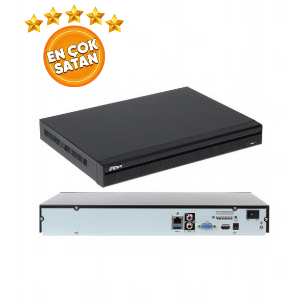 Dahua NVR4208-4KS2/L 8 Kanal 2 HDD H265+ 4K Akıllı NVR Network Kayıt Cihazı