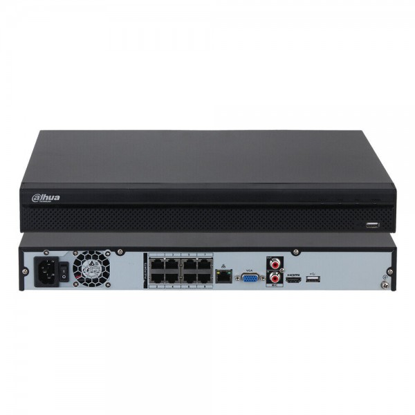 Dahua NVR4208-8P-4KS3 8 Kanal 8 Poe 2X20TB 4K H265+ Akıllı Poeli Nvr Kayıt Cihazı