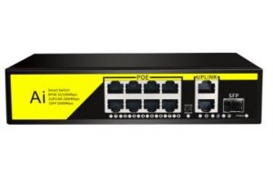 Aİ 8 Port Poe 2 Uplink Gigabit 1SFP 120Watt Poe Switch