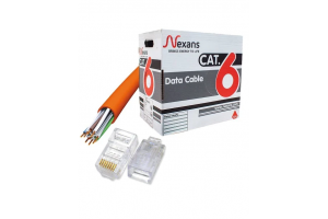 Nexans  ORJİNAL HF Cat6 Veri İletişim Network Bakır Data Kablosu FULL Bakır 305 Metre