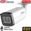 Dahua IPC-HFW2441T-AS 4MP H265+ Starlight Wizsense Sesli Poeli IP Bullet Kamera 80MT