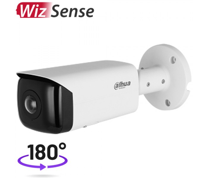 Dahua IPC-HFW3441T-AS-P-0210B Sesli 4MP H265+ 180 Derece Wiz Sense Akıllı Poeli IP Bullet Kamera