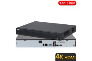 Dahua NVR4216-4KS3 4K H265+ 2X20TB HDD Destekli 16 Kanal NVR Kayıt Cihazı