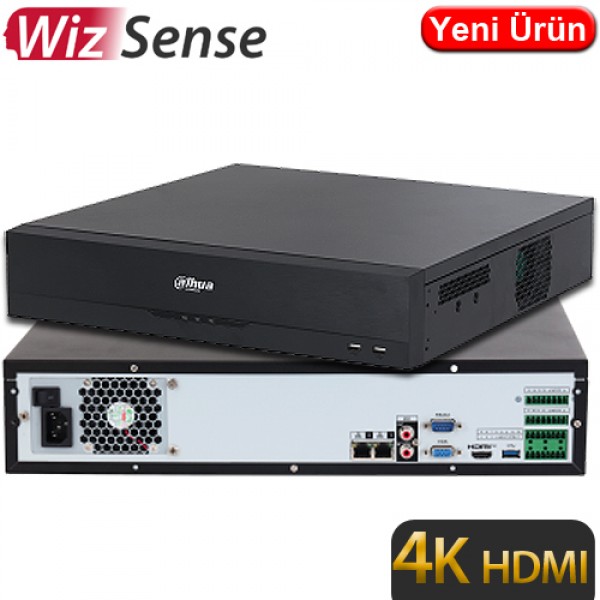 Dahua NVR4832-EI 32 Kanal 4K Wizsense 8x20TB 160TB Kapasiteli NVR Kayıt Cihazı