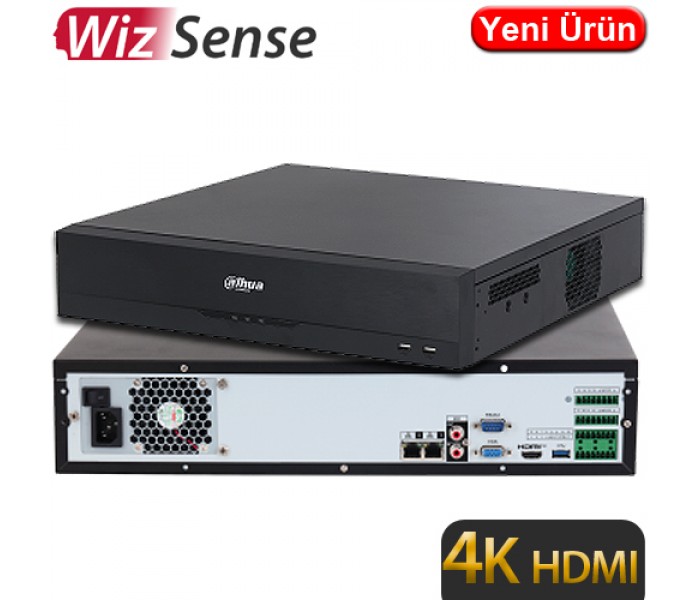 Dahua NVR4832-EI 32 Kanal 4K Wizsense 8x20TB 160TB Kapasiteli NVR Kayıt Cihazı
