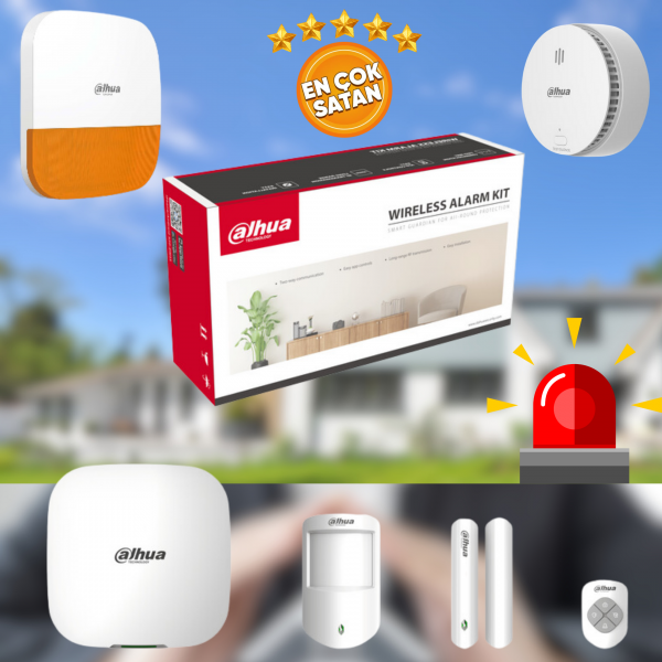 Dahua Kablosuz Wifi Seçenekli Alarm Seti Set Oluştur