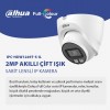 Dahua IPC-HDW1249T-S-IL 2MP 1080P 2.8MM Lensli H265+ Smart Dual Light Aydınlatmalı Sesli Renkli Color Dome IP Kamera
