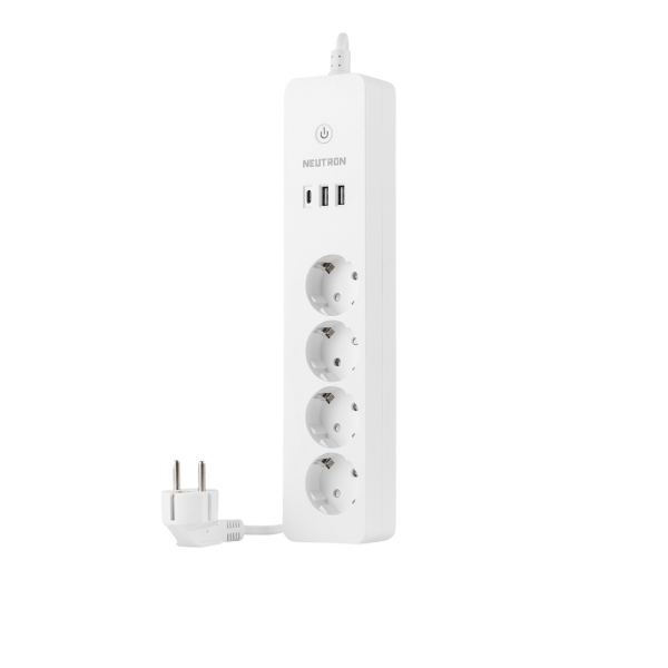 Neutron NTL-SW07 Wifi Akıllı Akım Korumalı 4lü Priz