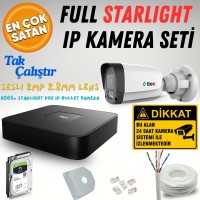 ttec 2MP 1080P 4 - 8 - 16 Kameralı Sesli IP Set Full HD Seçenekli Tak Çalıştır Hazır Kamera Seti Kendi Setini Oluştur