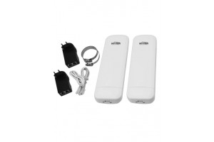 Wİ-TEK 1KM Mesafeli Hazır Kurulu 2Li Kablosuz Aktarıcı Access Point  3 Yıl Garantili