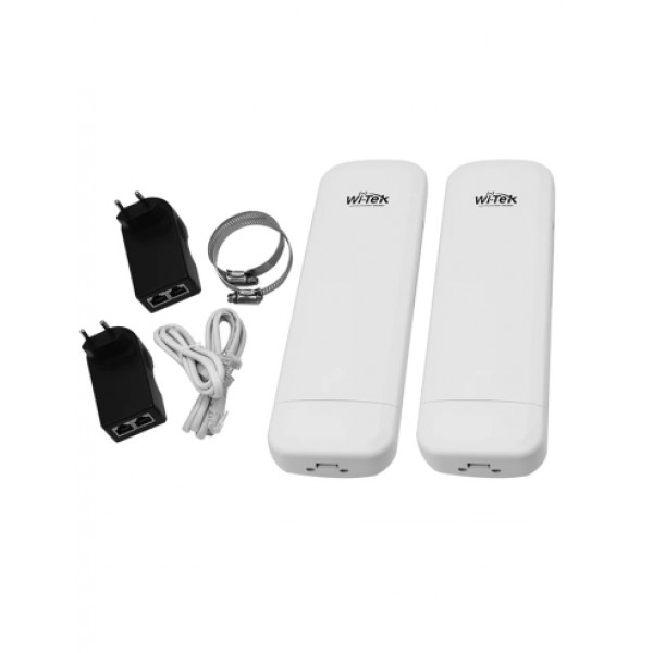 Wİ-TEK 1KM Mesafeli Hazır Kurulu 2Li Kablosuz Aktarıcı Access Point  3 Yıl Garantili