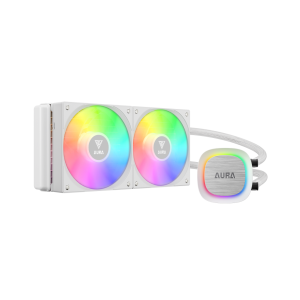 GAMDIAS AURA GL240 V2 WH, White Edition, 240mm, RGB, 2 Fanlı,CPU Sıvı Soğutma