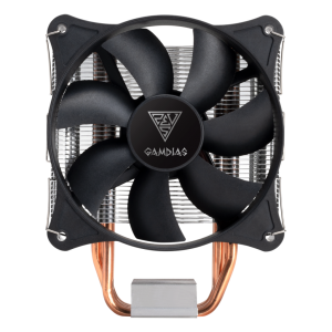 GAMDIAS BOREAS E1-410 MONO, 120mm, CPU Kule Tipi Hava Soğutma, Doğrudan Temas Teknolojisine Sahip 4 adet Gelişmiş Bakır Isı Borusu (AMD AM4 ve INTEL Tüm işlemciler ile uyumlu)