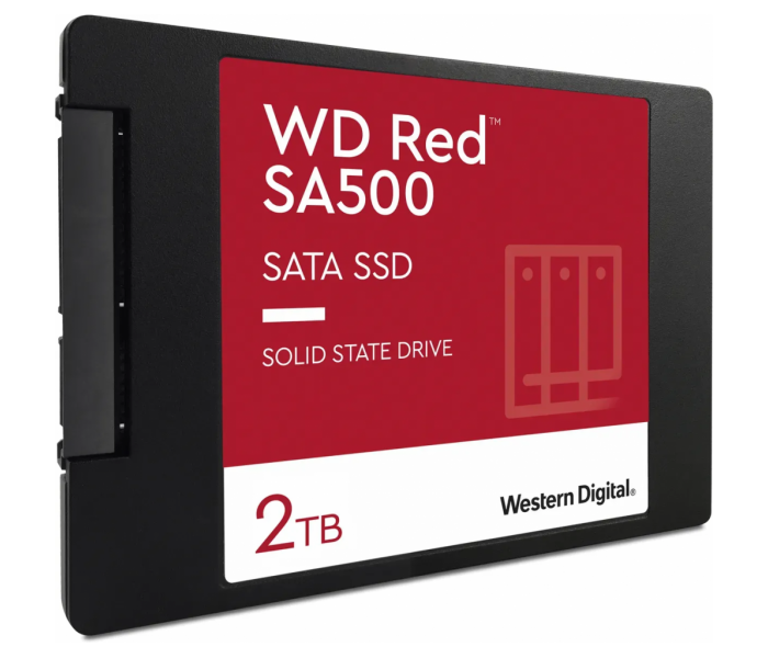WD Red SA500, WDS200T2R0A, 2TB, 560/530, SERVER ve NAS için Enterprise, 2,5" SATA, SSD