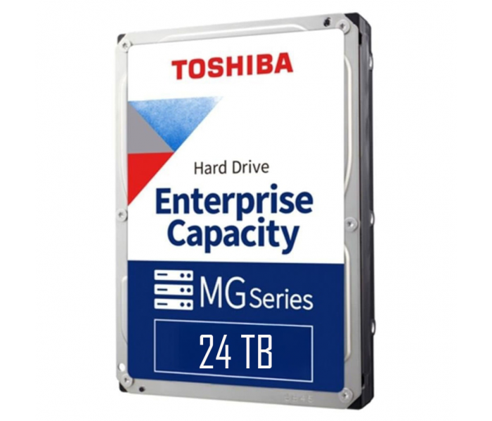 TOSHIBA ENTERPRISE, MG11ACA24TE, 3.5", 24TB, 1Gb 7200 Rpm, 7/24 Güvenlik, Data Center, Nas, Server, HDD (Türkiye Distribütörü Garantili)