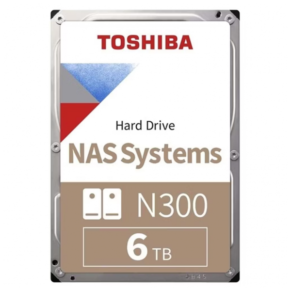 TOSHIBA N300, MN10ADA600S, 3.5", 6TB, 512Mb 7200 Rpm, SATA3, 7/24 NAS, SERVER, HDD (Türkiye Distribütörü Garantili)