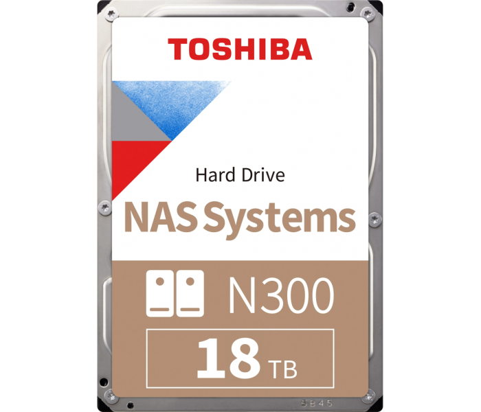 TOSHIBA N300, HDWG51JUZSVA, 3.5", 18TB, 512Mb 7200 Rpm, SATA3, 7/24 NAS, SERVER, HDD (Türkiye Distribütörü Garantili)