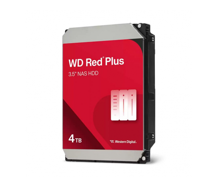WD RED Plus, WD40EFZZ, 3.5", 4TB, 128Mb, 5400 Rpm, 7/24 GÜVENLİK-NAS-SERVER, HDD