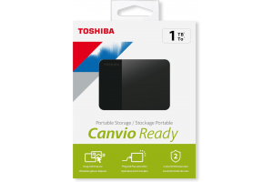 TOSHIBA HDTP310EK3AA, Canvio Ready, 1TB, 2.5" USB 3.0, Taşınabilir, Harici HDD, (Black)