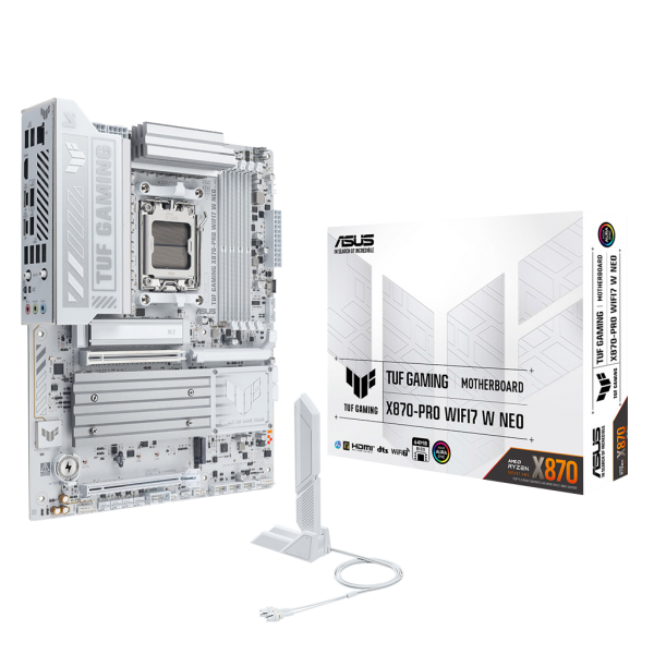 ASUS TUF GAMING B850-PRO WIFI7 W NEO, 4xDDR5, 3x M.2, HDMI, DP, Type-C, Wi-Fi 7, Bluetooth v5.4, AM5 Soket GAMING Anakart