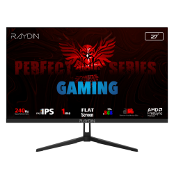 RAYDIN EC27DFI-240HZ, 27", 1ms, 240Hz, Full HD, 350 nits, HDMI, DP, IPS LED, Flat, Frameless, FreeSync Gaming Monitör