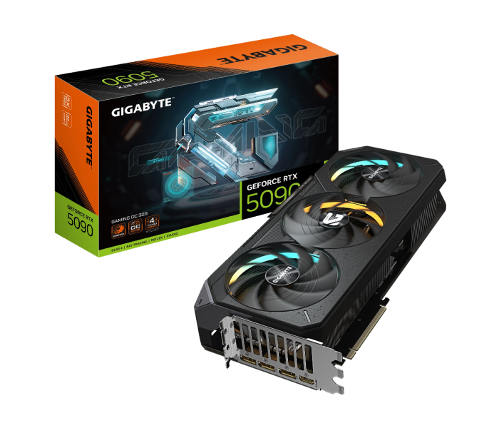GIGABYTE GV-N5090GAMING OC-32GD, RTX5090, GAMING OC, 32Gb, GDDR7, 512BIT, 3 Fanlı, 1xHDMI, 3xDP, GAMING Ekran KARTI