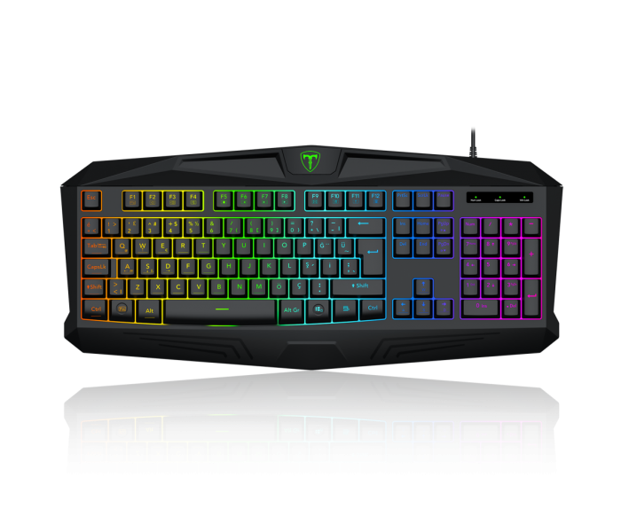 T-DAGGER TANKER, T-TGK106, USB Kablolu, Türkçe Q, Rainbow Backlight, Membran Tuşlar, 104 Tuşlu, Gaming Klavye