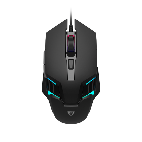 GAMDIAS AURA GS4, Çok Renkli Aydınlatma,  USB Kablolu, 6 Programlanabilir Buton, Gaming Mouse, 3.600 DPI, Siyah