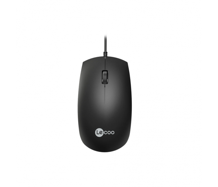 LECOO MS100, USB Kablolu, 3 Tuşlu, Mouse, 1.000 DPI, Siyah