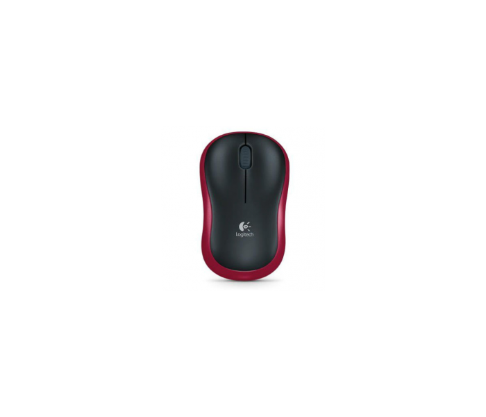 LOGITECH 910-002237, M185 Kırmızı, USB Nano 2,4G Kablosuz, 1000dpi, Optik, 3 Tuşlu, 12ay Pil Ömrü, Mouse