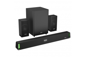 MIKADO MD-SBT35, 160W, 5+1, Masaüstü, BT/AUX/USB/HDMI/OPTICAL, Soundbar, Siyah Kasa, Ev Sinema Sistemi