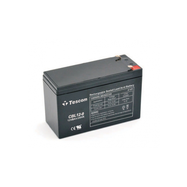 TESCOM Combatt, CBL12-9, 12V 9Ah, Bakımsız,  Kuru Akü. UPS için Uygundur. (100012238)
