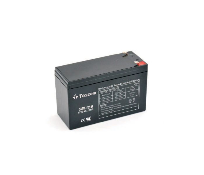TESCOM Combatt, CBL12-9, 12V 9Ah, Bakımsız,  Kuru Akü. UPS için Uygundur. (100012238)