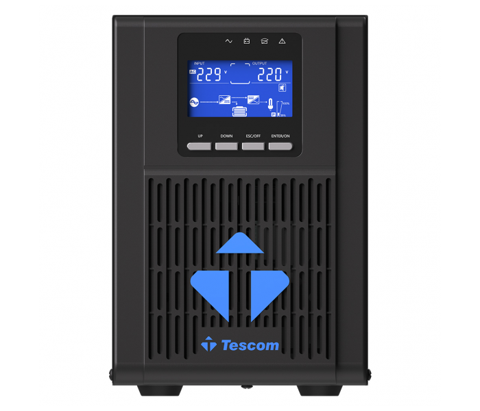 TESCOM NeoLine 1000, 1 KVA Online 1F/1F UPS,  (900040313) (2x7A Akü)