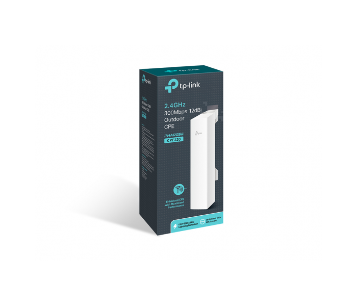 TP-LINK CPE220, 300Mbps, 2.4Ghz WiFi, 12dbi Anten, 13Km Menzil, Noktadan Noktaya, Dış Mekan, Access Point CPE