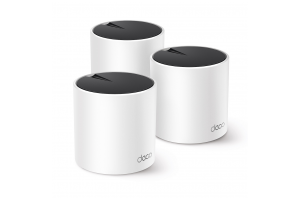 TP-LINK DECO-X55, AX3000, Üçlü Mesh, 3000Mbps, Dual Band, WiFi6, 3Port Gigabit Lan, 600m2 Çekim Alanı, Router, Geniş Alan İnternet Ağı Sağlayıcısı