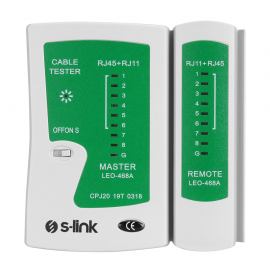 S-LINK SL-468, RJ45 ve RJ11 Tester, Kablo Test Cih..