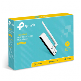 TP-LINK TL-WN722N, 150Mbp, 2.4Ghz, 4dBi Anten, USB..