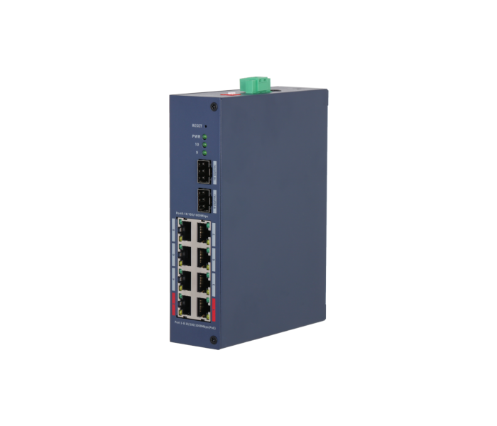 DAHUA CHS4210-8GT-110, 8 Port, Gigabit, PoE 110W, 2 Port Uplink, 2 Port SFP, Cloud Yönetilebilir, Switch