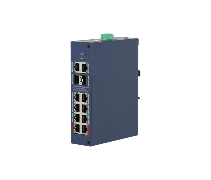 DAHUA CHS4212-8GT-110, 8 Port, Gigabit, PoE 110W, 2 Port Uplink, 2 Port SFP, Cloud Yönetilebilir, Switch