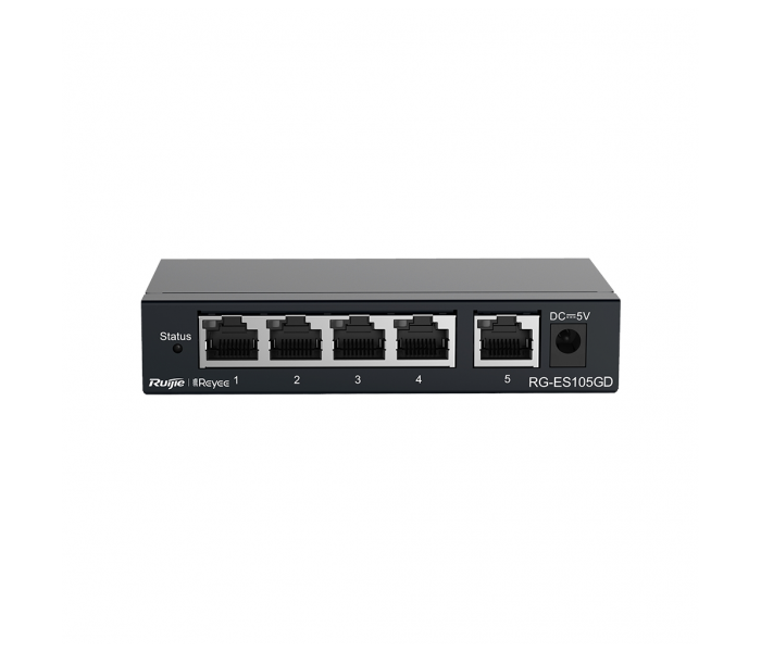 RUIJIE REYEE RG-ES105GD 5 Port GigaBit Switch  Metal Kasa